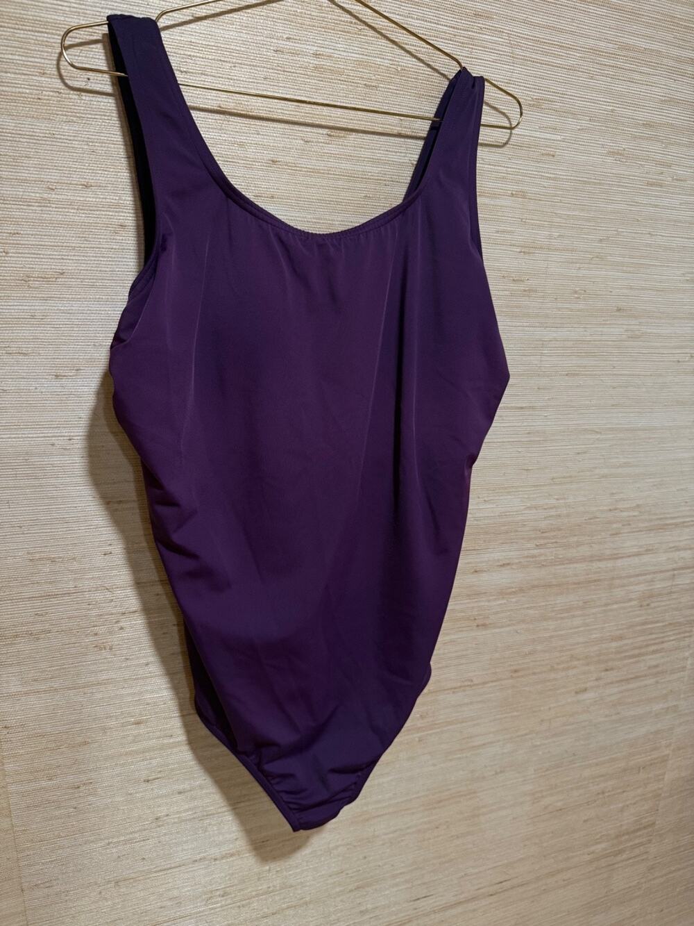 Lands’ End Women’s 20W Purple One Piece Swimsuit Plus Size, 3223